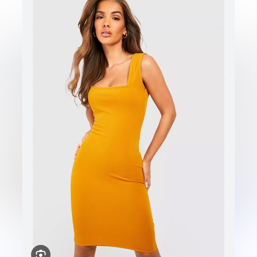 BNWT Revamped Mustard Midi Dress